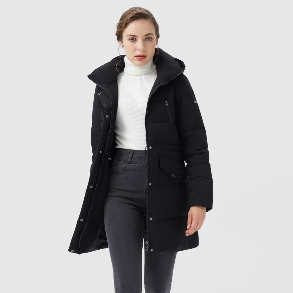 Orolay Waterproof Thickened Down Jacket with Hood. Size Small